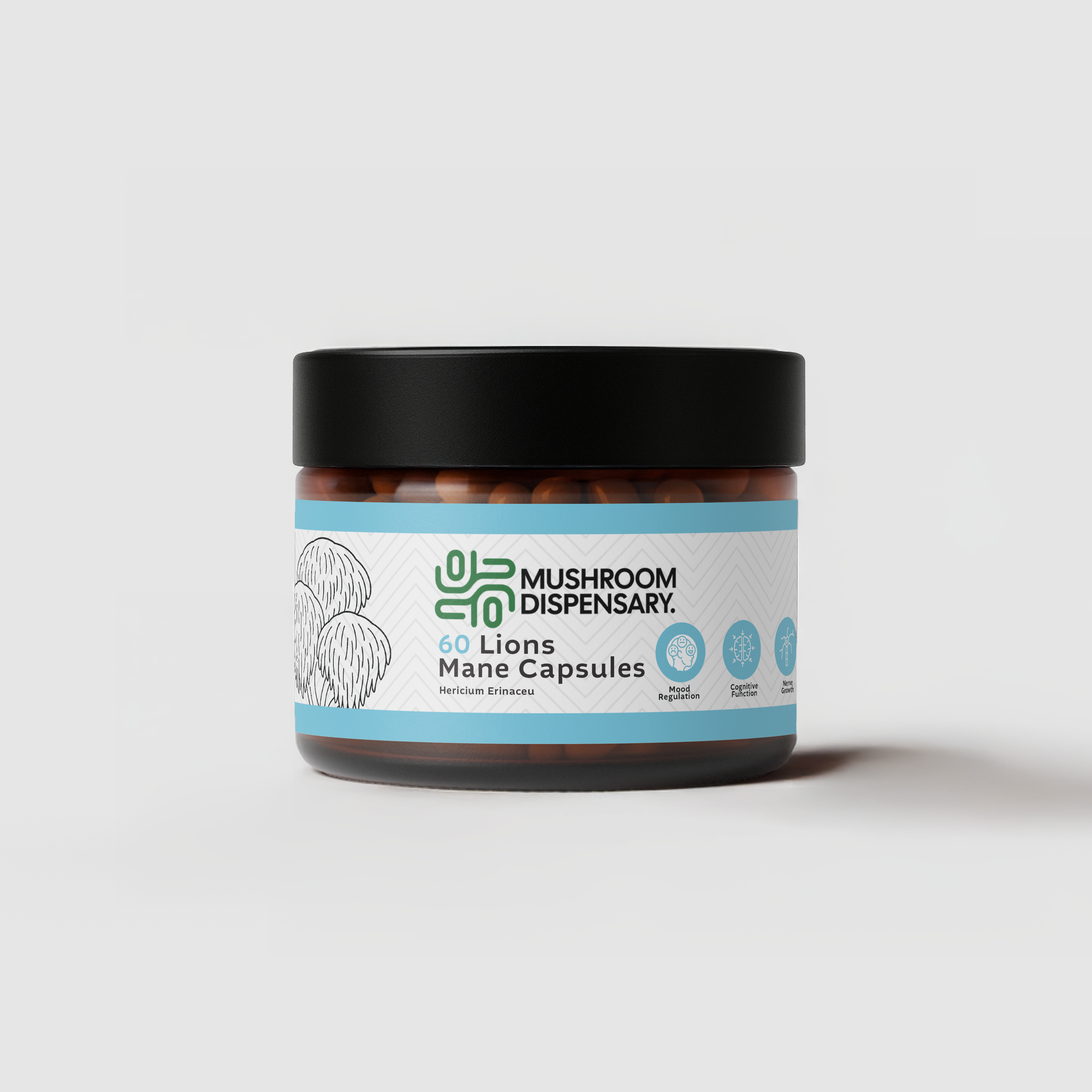 Lion’s Mane Capsules x60 – Organic Cognitive Support | Mushroom Dispensary
